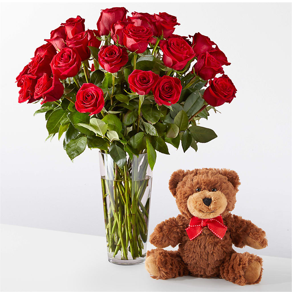 Romantic Long Stem Red Rose Bouquet Bundles – POTTING BENCH FLORIST & GIFTS, Fairhaven MA