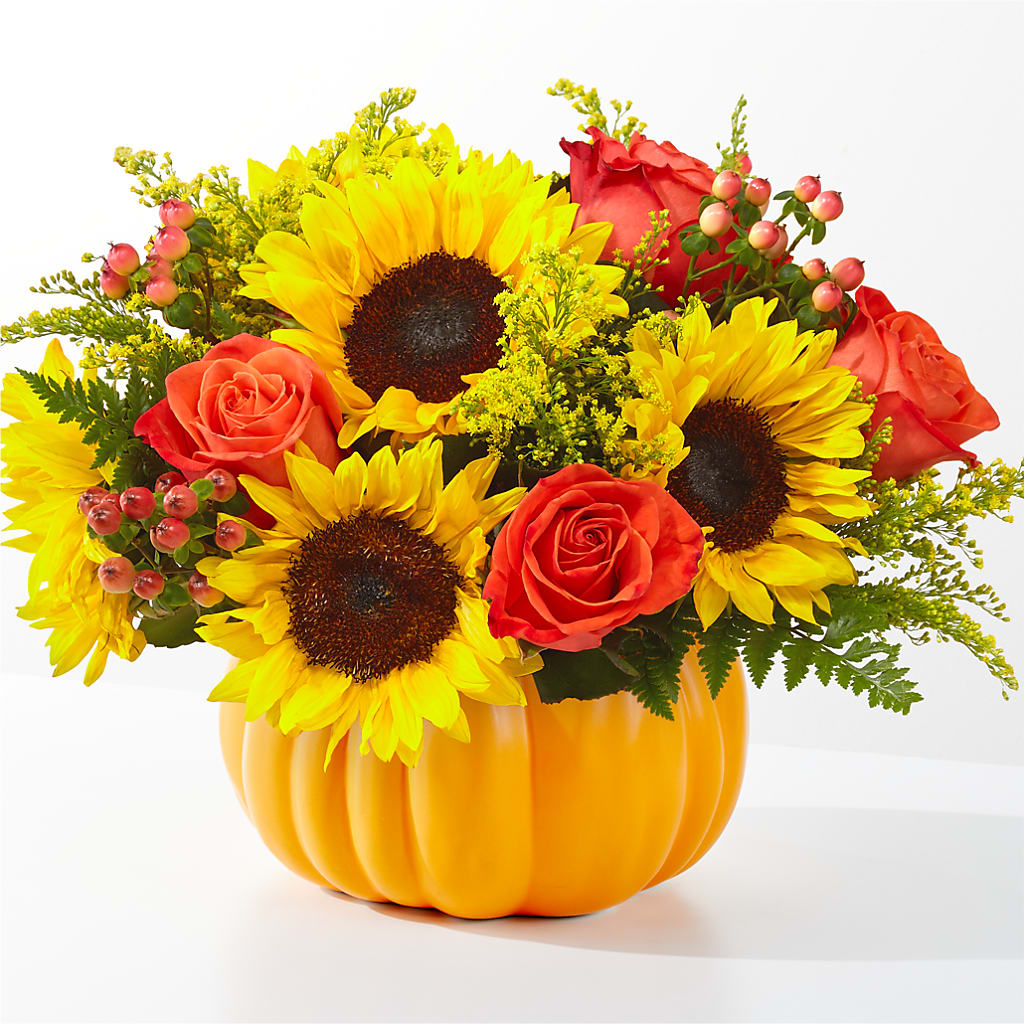 Pick of the Patch Pumpkin Bouquet – POTTING BENCH FLORIST & GIFTS, Fairhaven MA