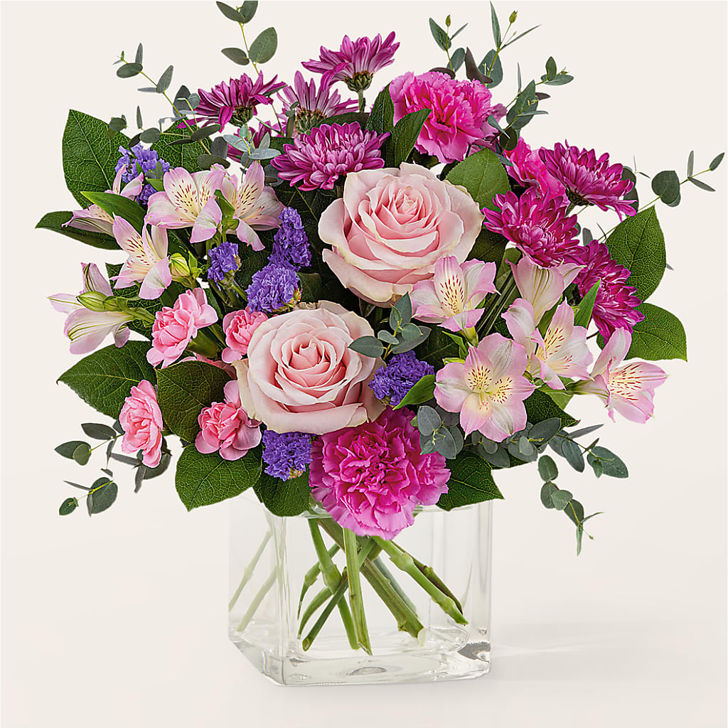 Rosy Radiance Bouquet – POTTING BENCH FLORIST & GIFTS, Fairhaven MA