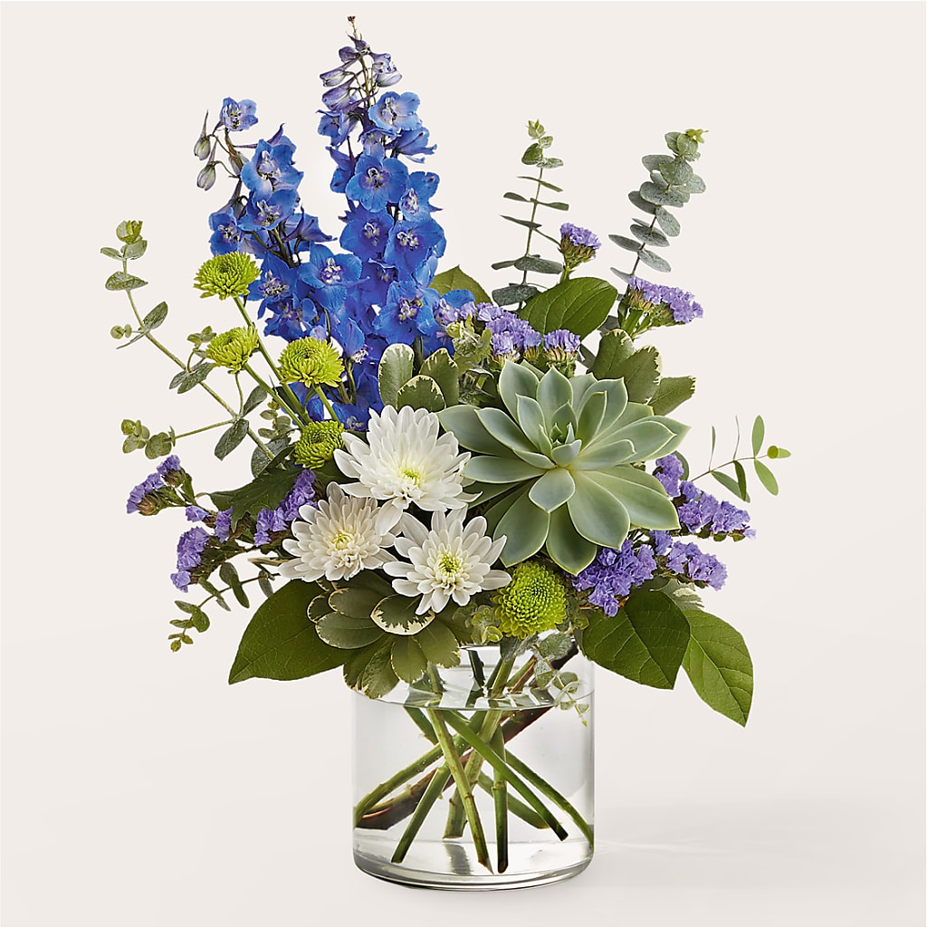 Cerulean Waves Bouquet – POTTING BENCH FLORIST & GIFTS, Fairhaven MA