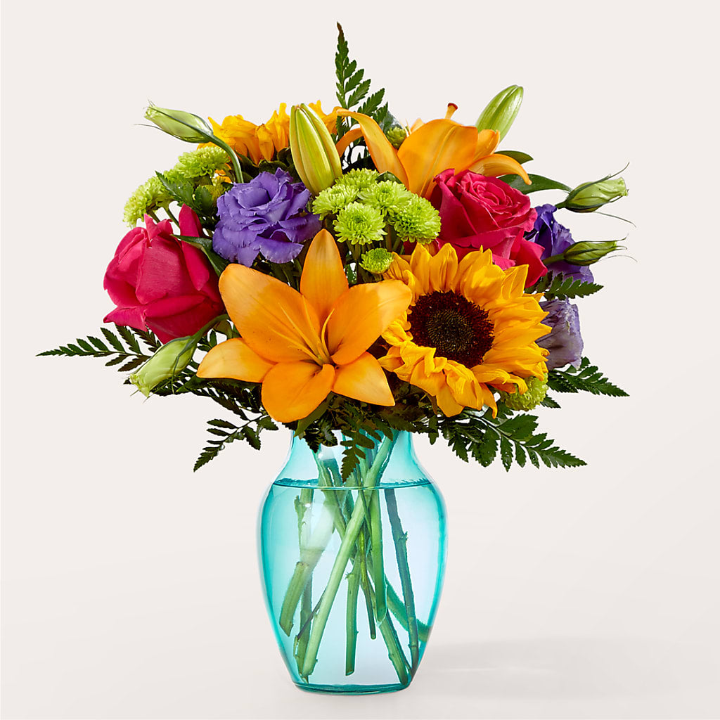 Double Rainbow Bouquet – POTTING BENCH FLORIST & GIFTS, Fairhaven MA