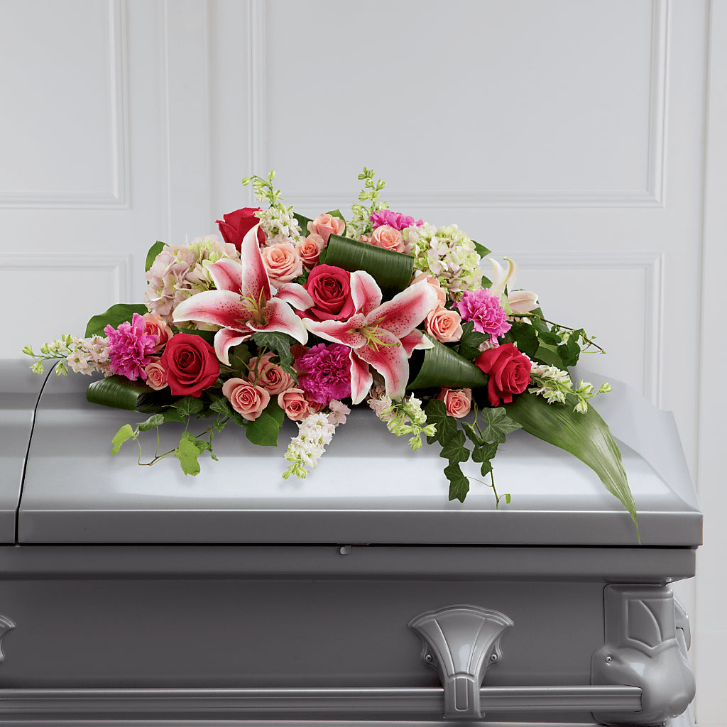 Splendid Grace Casket Spray – POTTING BENCH FLORIST & GIFTS, Fairhaven MA