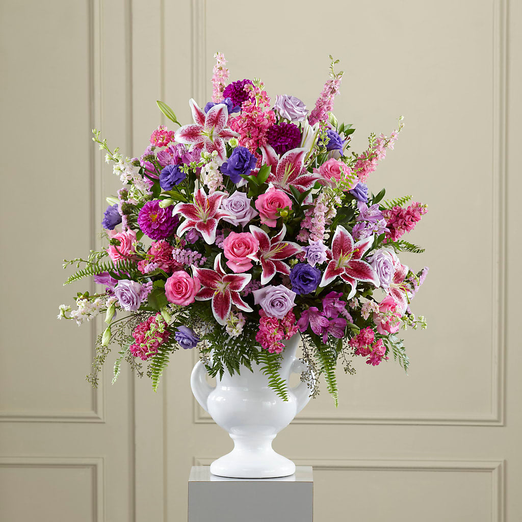 Peaceful Tribute Arrangement – POTTING BENCH FLORIST & GIFTS, Fairhaven MA