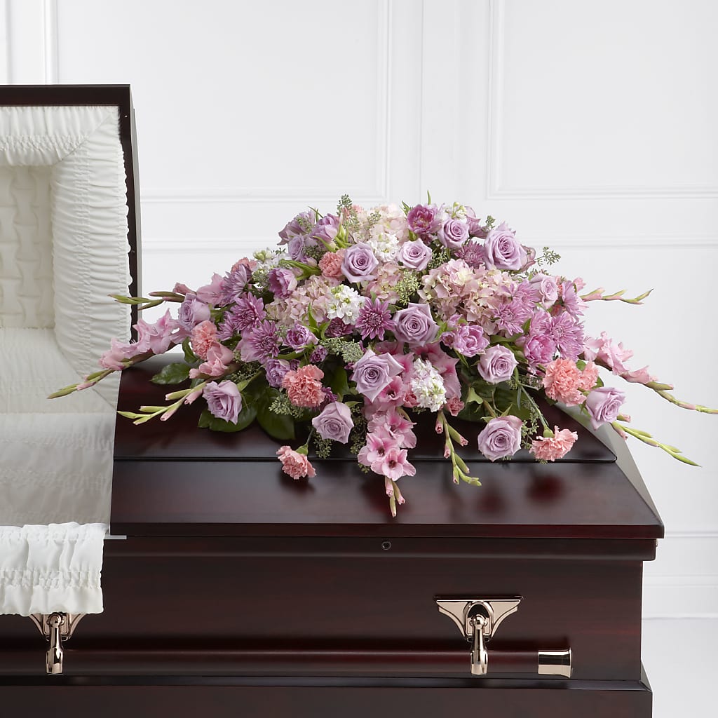 Immorata Casket Spray – POTTING BENCH FLORIST & GIFTS, Fairhaven MA