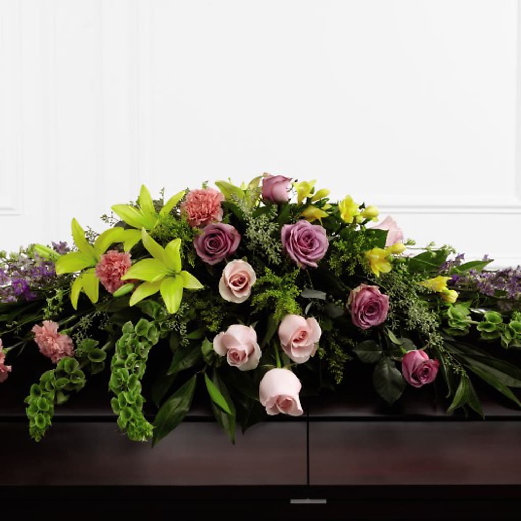 Forever Beloved Casket Spray – POTTING BENCH FLORIST & GIFTS, Fairhaven MA