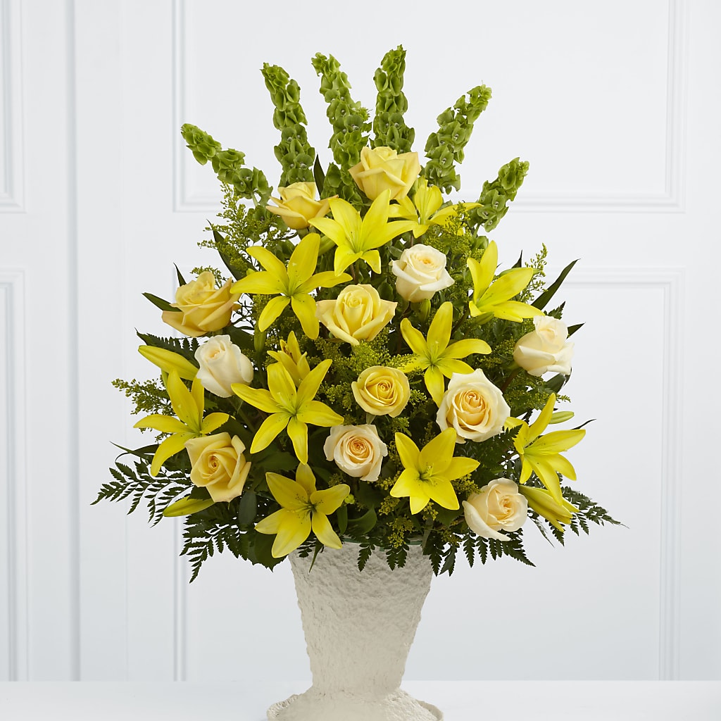 Golden Memories Arrangement – POTTING BENCH FLORIST & GIFTS, Fairhaven MA
