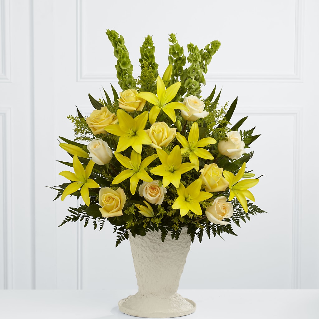 Golden Memories Arrangement – POTTING BENCH FLORIST & GIFTS, Fairhaven MA