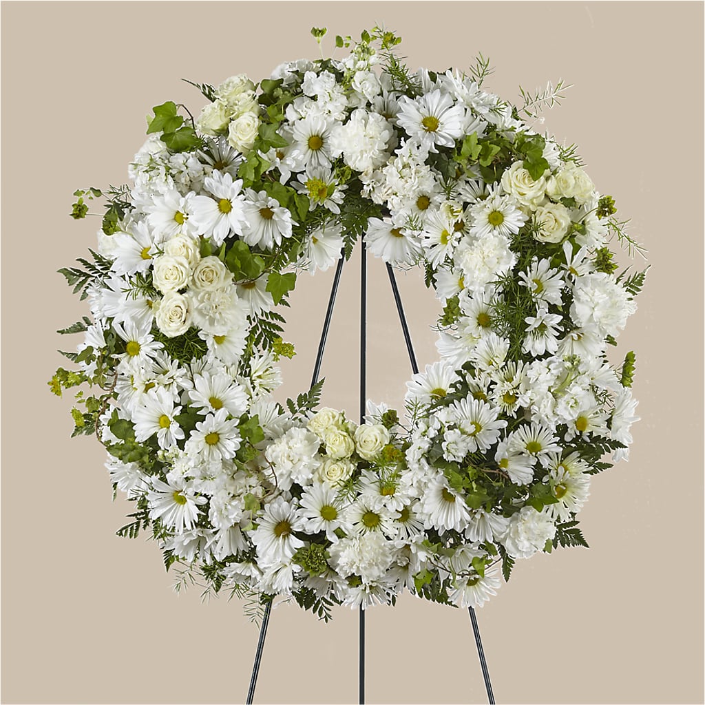 Faithful Wishes Wreath – POTTING BENCH FLORIST & GIFTS, Fairhaven MA