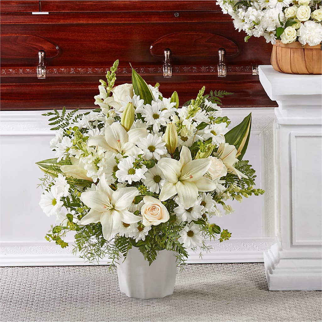Thoughts of Tranquility Floor Basket – POTTING BENCH FLORIST & GIFTS, Fairhaven MA