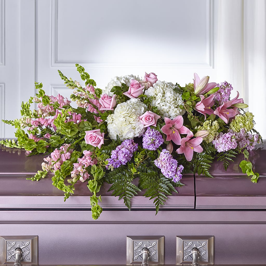 Life's Gratitude Casket Spray – POTTING BENCH FLORIST & GIFTS, Fairhaven MA