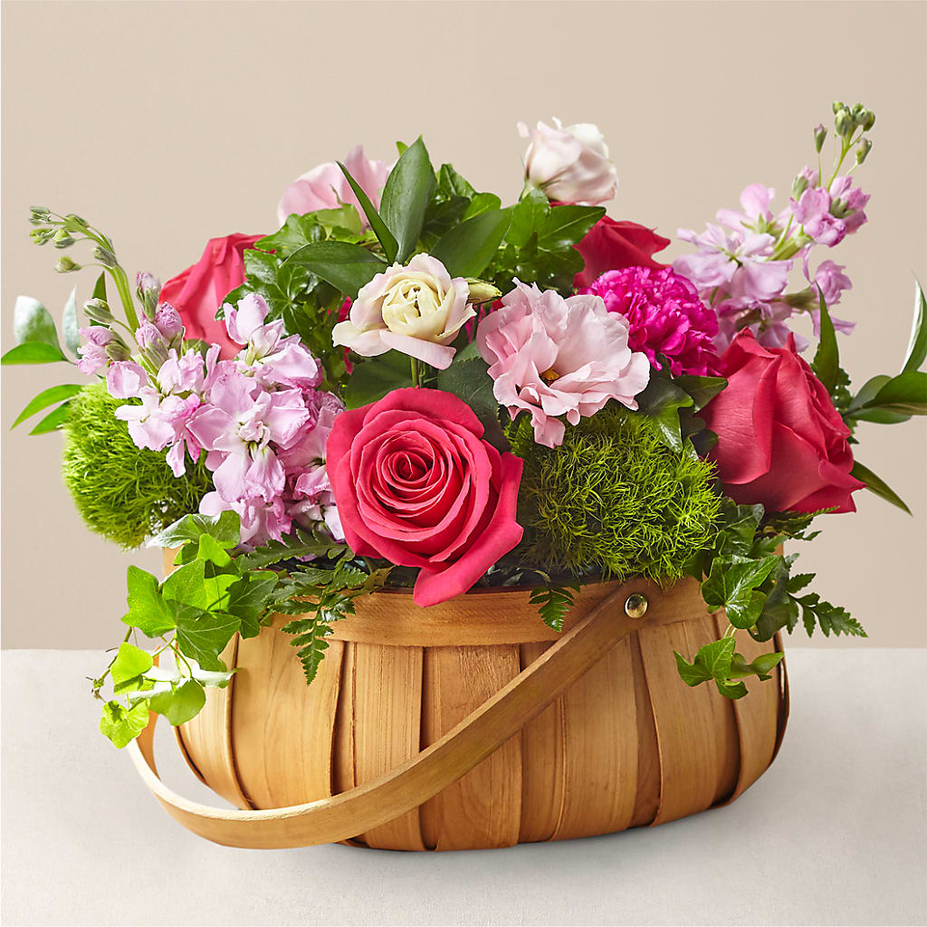 Radiance in Bloom Basket – POTTING BENCH FLORIST & GIFTS, Fairhaven MA