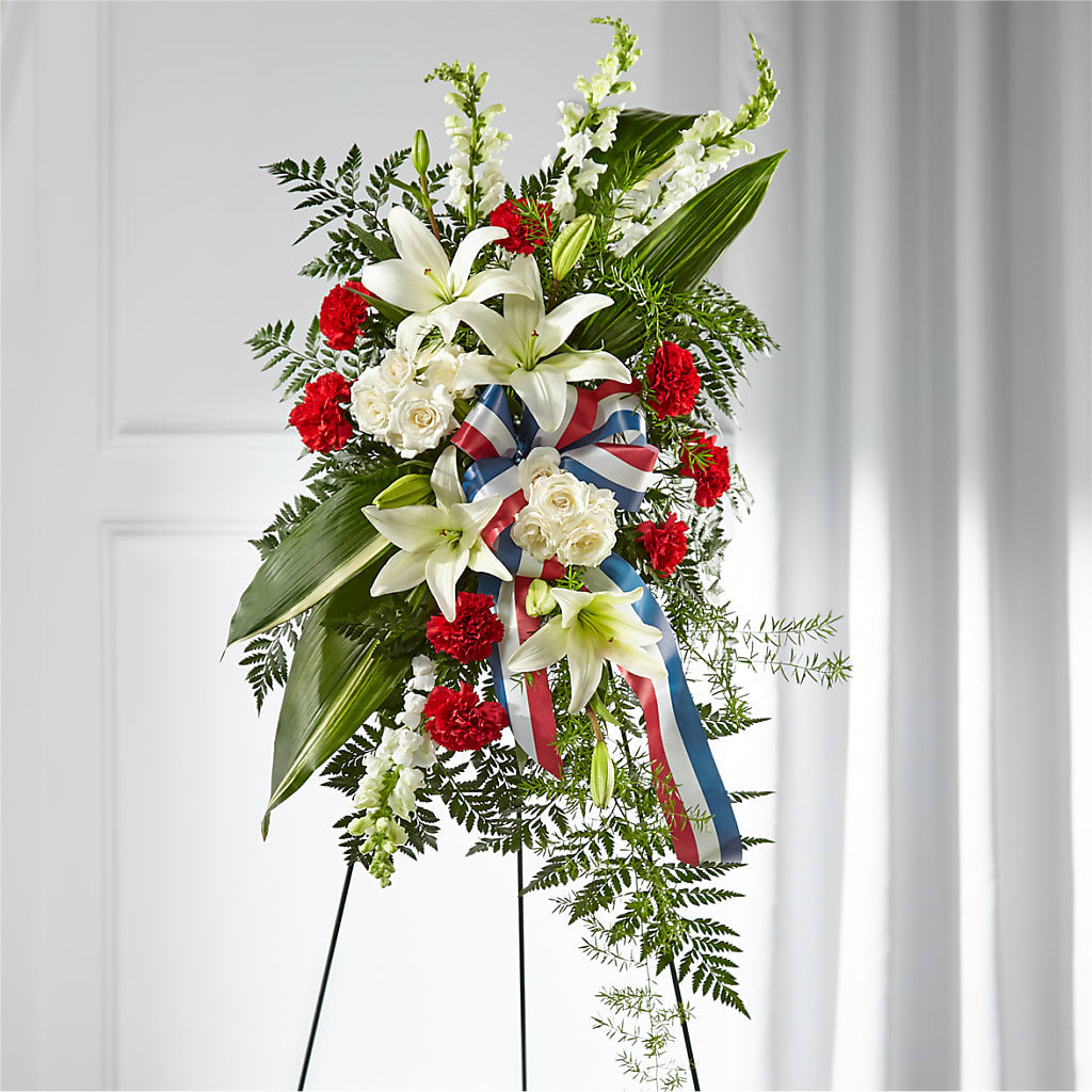 Stars of Life Standing Spray – POTTING BENCH FLORIST & GIFTS, Fairhaven MA