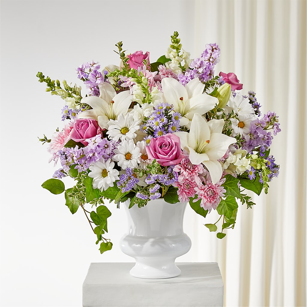 Remarkable Life Urn Arrangement – POTTING BENCH FLORIST & GIFTS, Fairhaven MA
