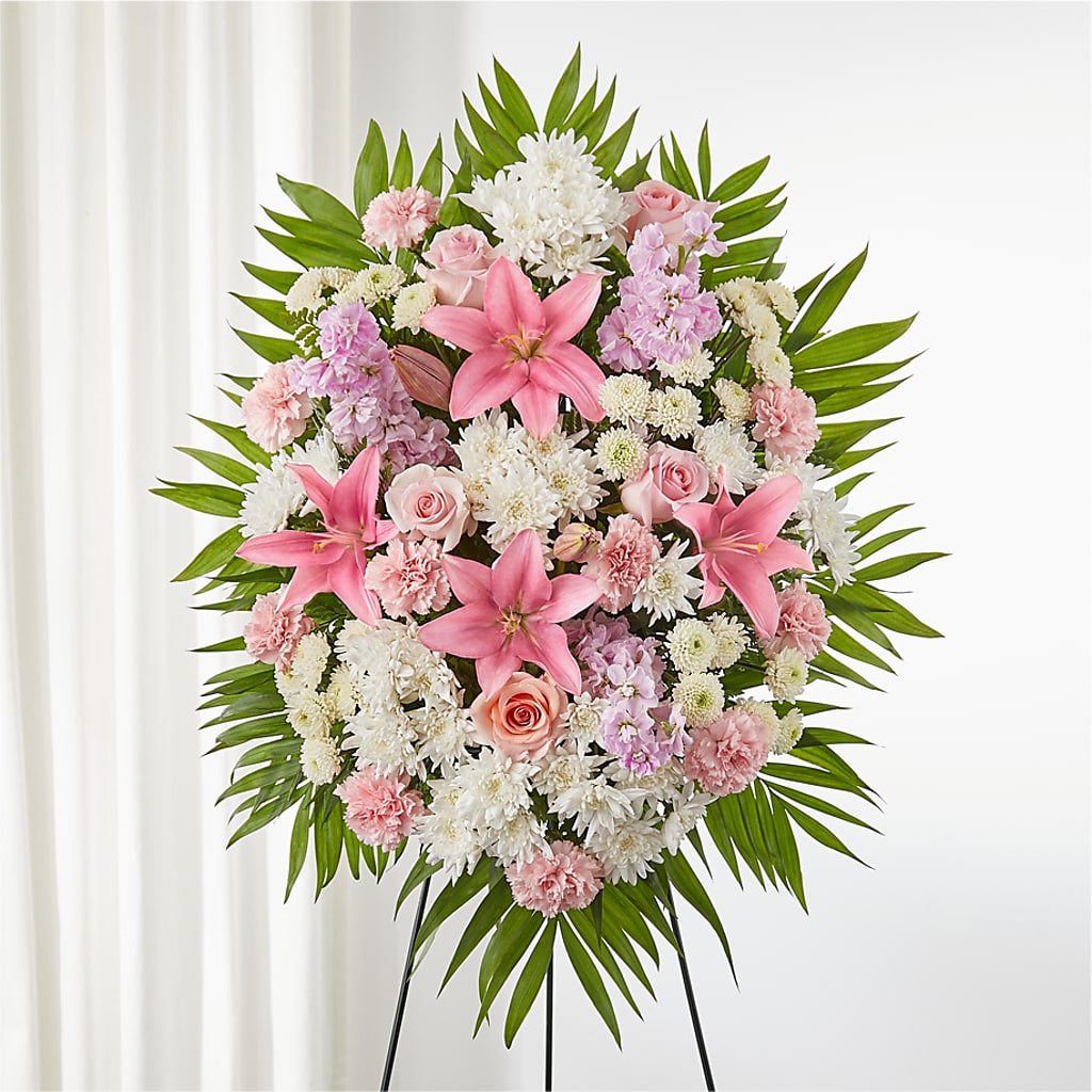 Offering Solace Standing Spray – POTTING BENCH FLORIST & GIFTS, Fairhaven MA