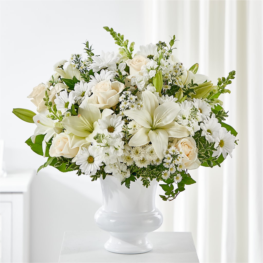 Uplifting Urn Arrangement – POTTING BENCH FLORIST & GIFTS, Fairhaven MA