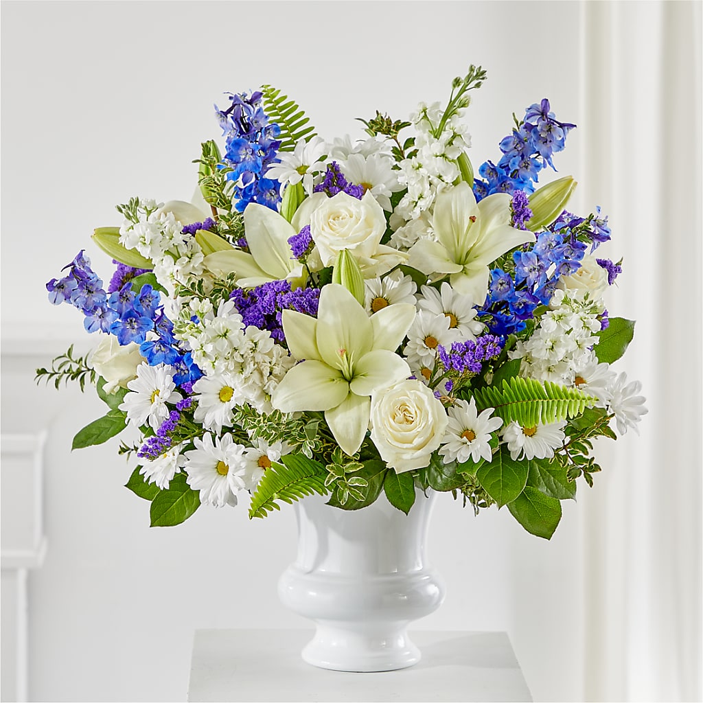 Expressions of Hope Urn Arrangement – POTTING BENCH FLORIST & GIFTS, Fairhaven MA