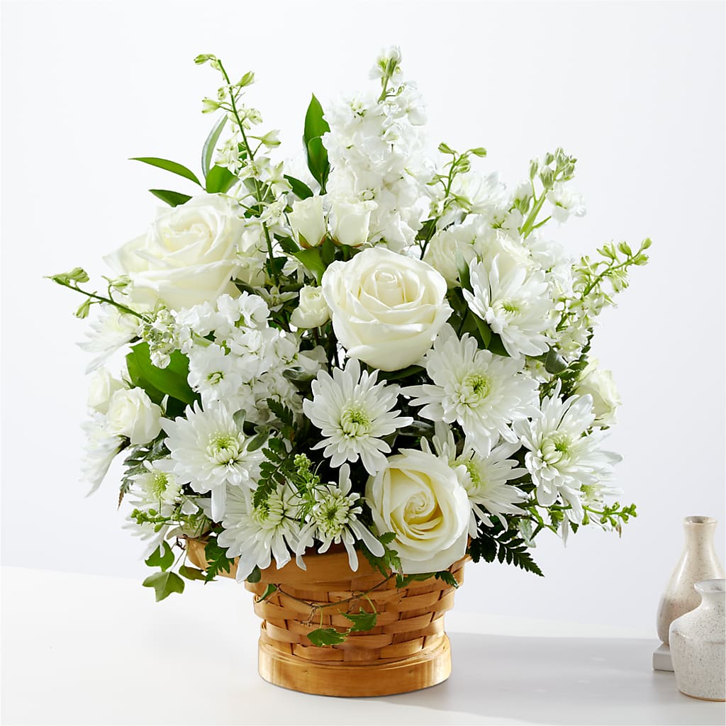 Heartfelt Condolences Arrangement – POTTING BENCH FLORIST & GIFTS, Fairhaven MA