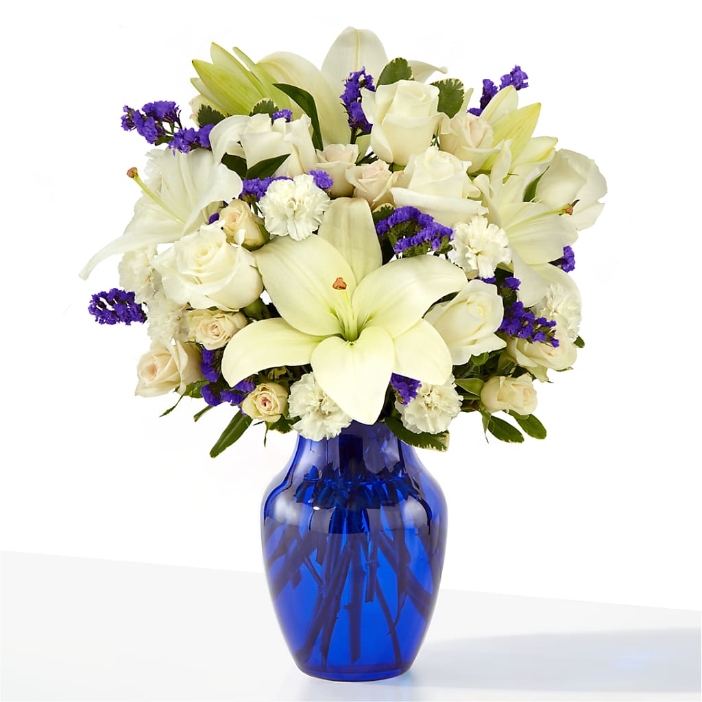 Sapphire Rush Bouquet – POTTING BENCH FLORIST & GIFTS, Fairhaven MA