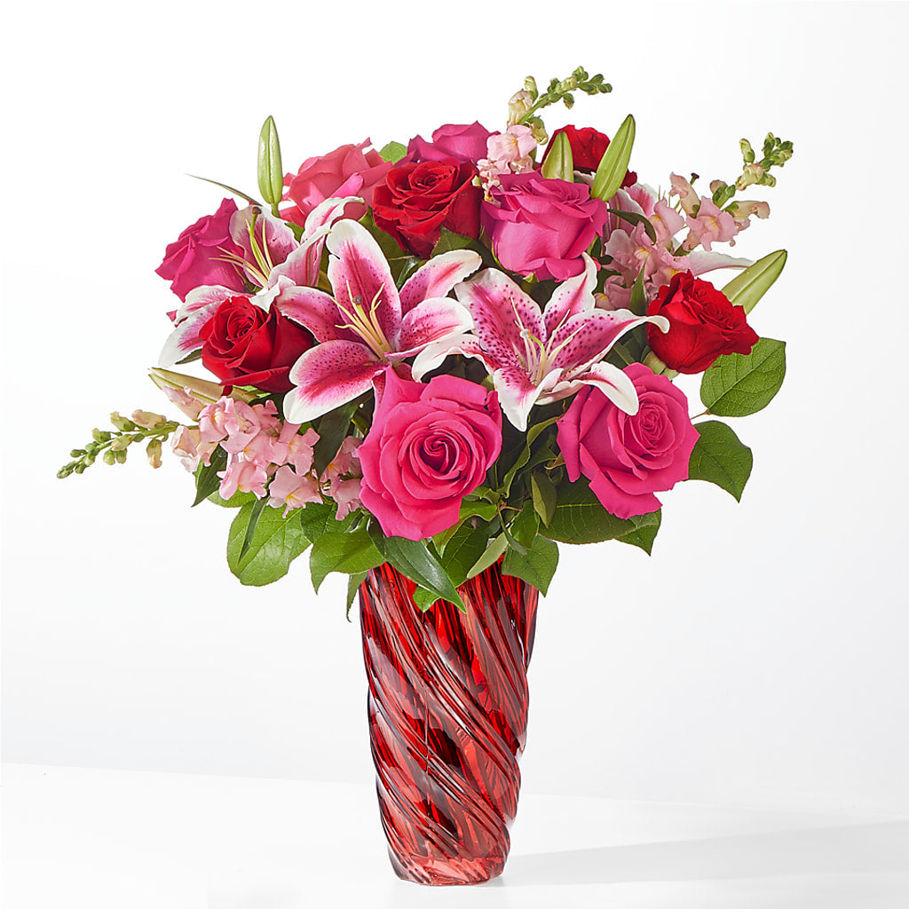Always You Bouquet with Luxe Swirl Vase – POTTING BENCH FLORIST & GIFTS, Fairhaven MA