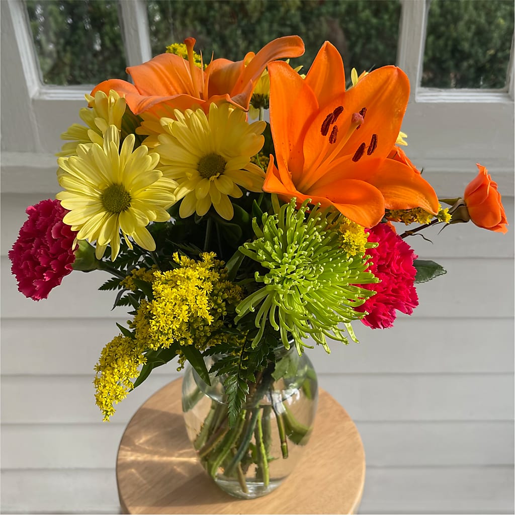 Bold & Bright – A Florist Original – POTTING BENCH FLORIST & GIFTS, Fairhaven MA