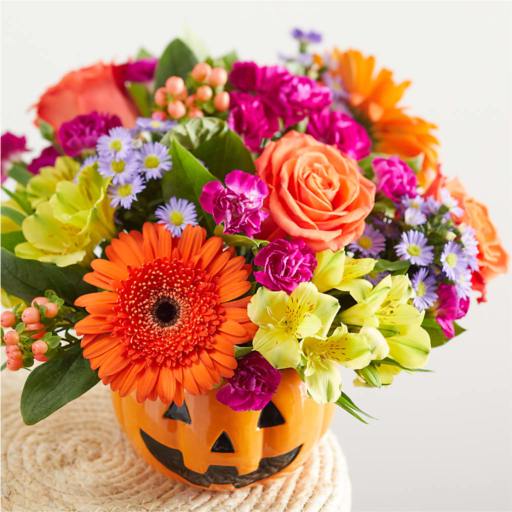Tricks & Treats Pumpkin – POTTING BENCH FLORIST & GIFTS, Fairhaven MA