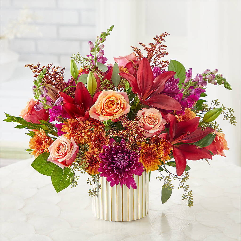 Burgundy Landscape Bouquet – POTTING BENCH FLORIST & GIFTS, Fairhaven MA