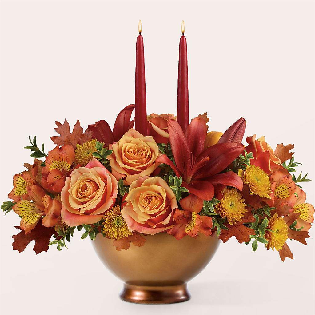 Harvest Table Centerpiece – POTTING BENCH FLORIST & GIFTS, Fairhaven MA
