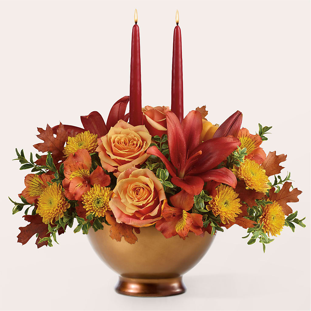 Harvest Table Centerpiece – POTTING BENCH FLORIST & GIFTS, Fairhaven MA