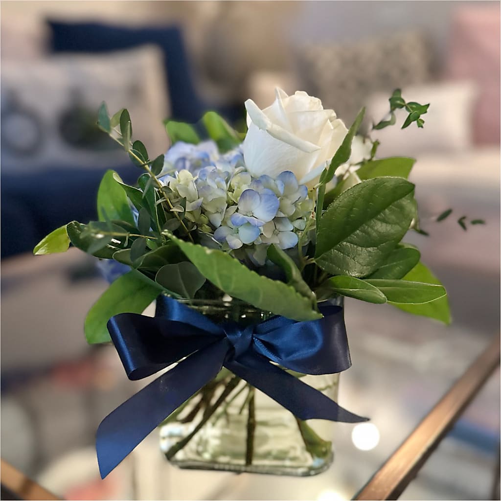 Sky Blue Delight Bouquet – POTTING BENCH FLORIST & GIFTS, Fairhaven MA