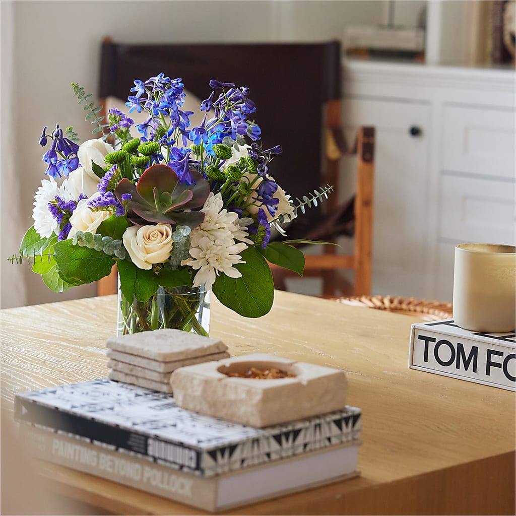 Cerulean Waves Bouquet – POTTING BENCH FLORIST & GIFTS, Fairhaven MA