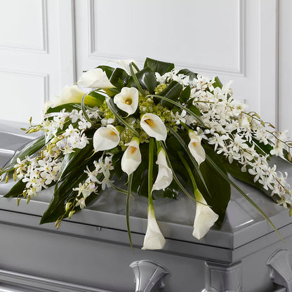 Angel Wings Casket Spray – POTTING BENCH FLORIST & GIFTS, Fairhaven MA