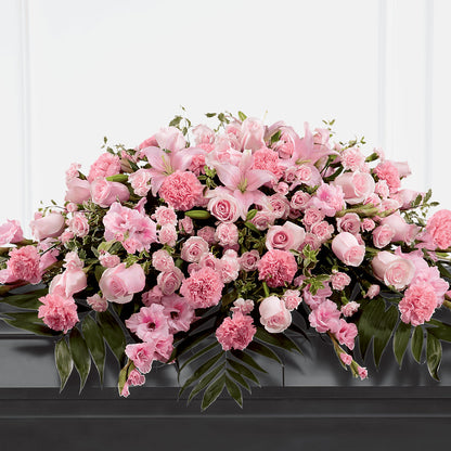 Garden of Comfort Casket Spray (Standard) – POTTING BENCH FLORIST & GIFTS, Fairhaven MA