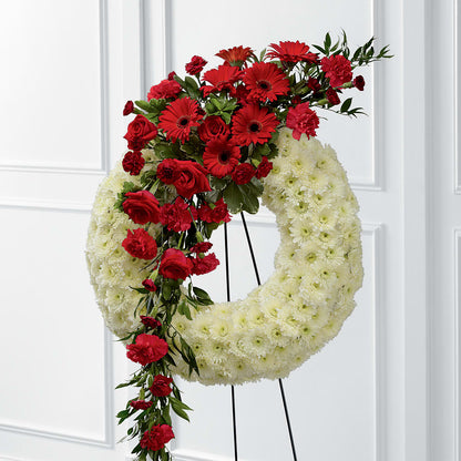 Graceful Tribute Wreath – POTTING BENCH FLORIST & GIFTS, Fairhaven MA