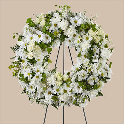 Faithful Wishes Wreath – POTTING BENCH FLORIST & GIFTS, Fairhaven MA