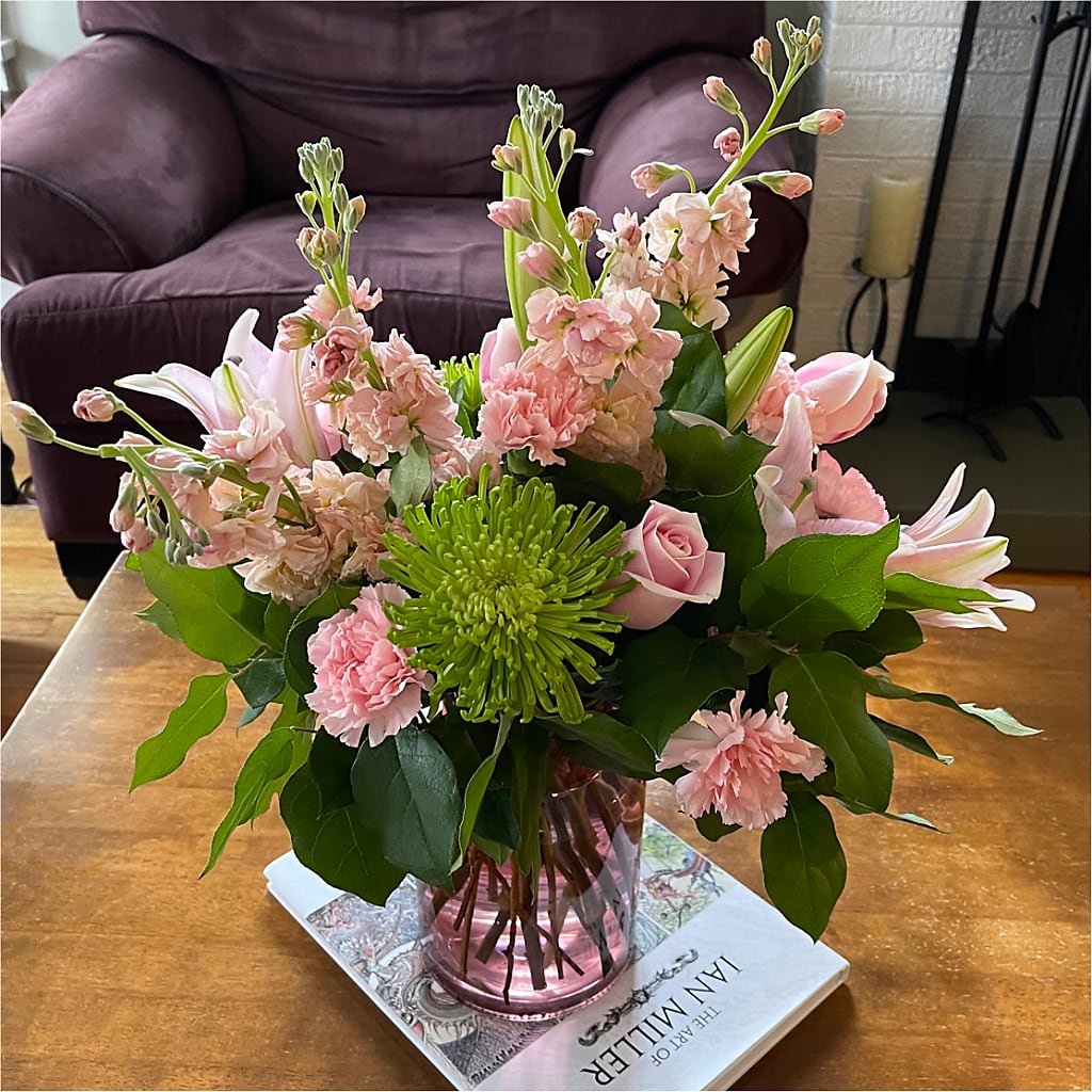 Pretty in Pink Bouquet – POTTING BENCH FLORIST & GIFTS, Fairhaven MA