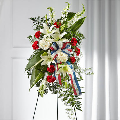 Stars of Life Standing Spray – POTTING BENCH FLORIST & GIFTS, Fairhaven MA