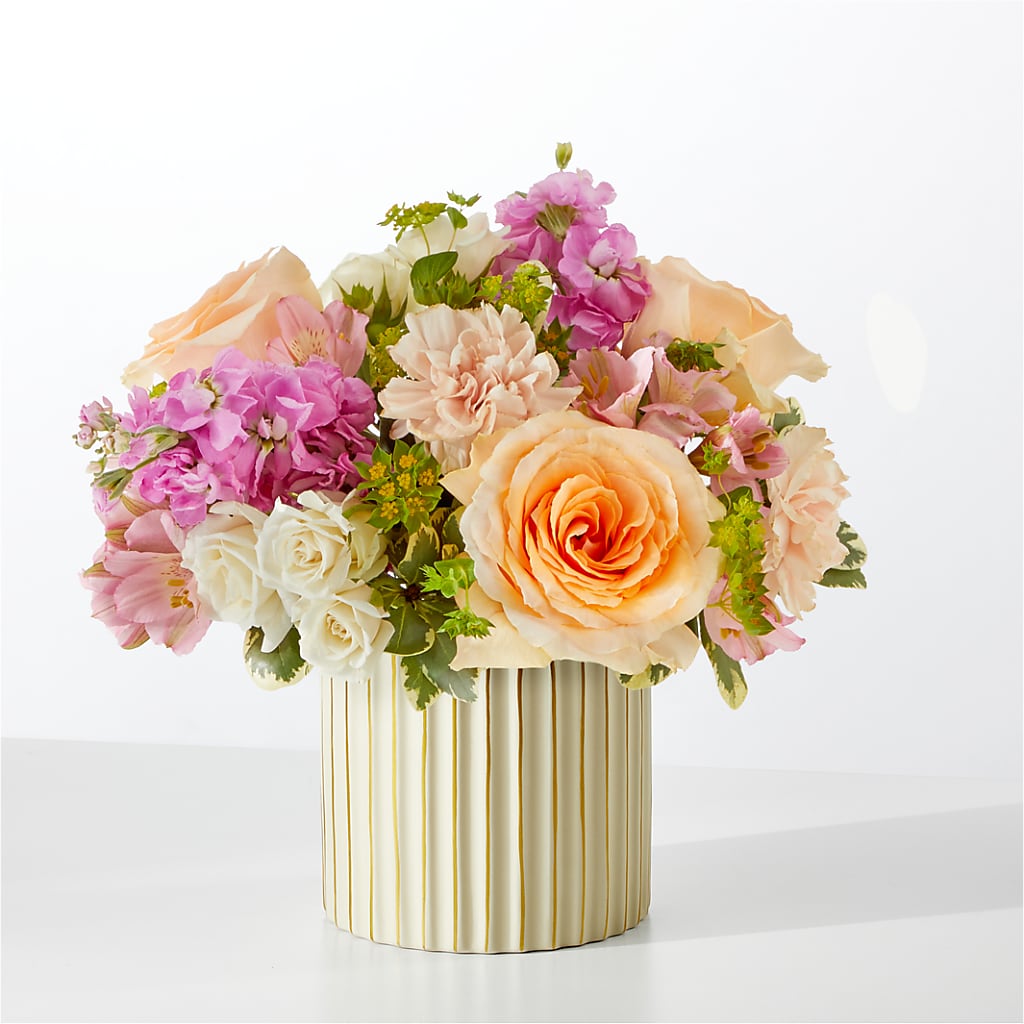 Paradise Bouquet with Ivory Vase – POTTING BENCH FLORIST & GIFTS, Fairhaven MA